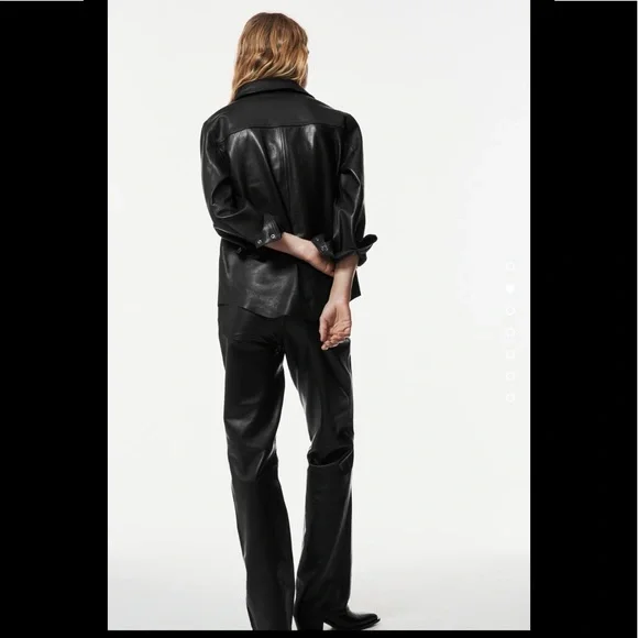 Women Zara Leather Pants Limited Edition Size 2